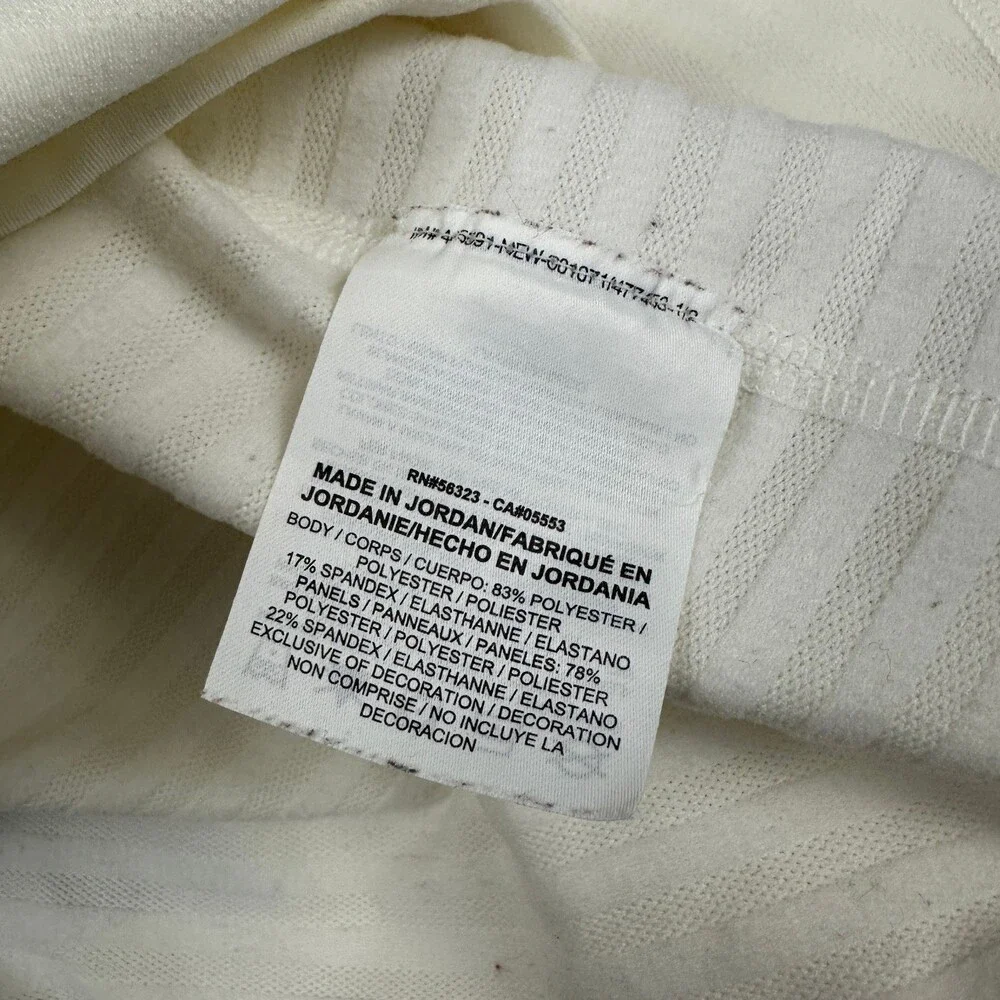 Nike Pro Shirt Men Large White Mock Neck Dri-FIT Long Sleeve Base Layer L *